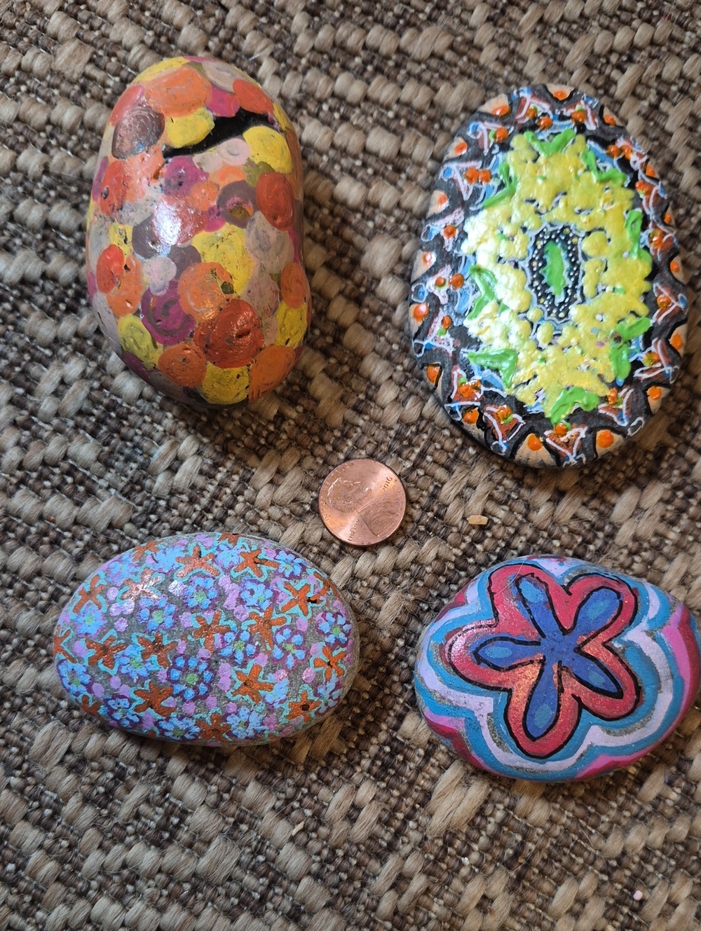 4 Painted Rocks